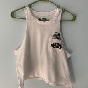 Star Wars R2-D2 cropped tank top